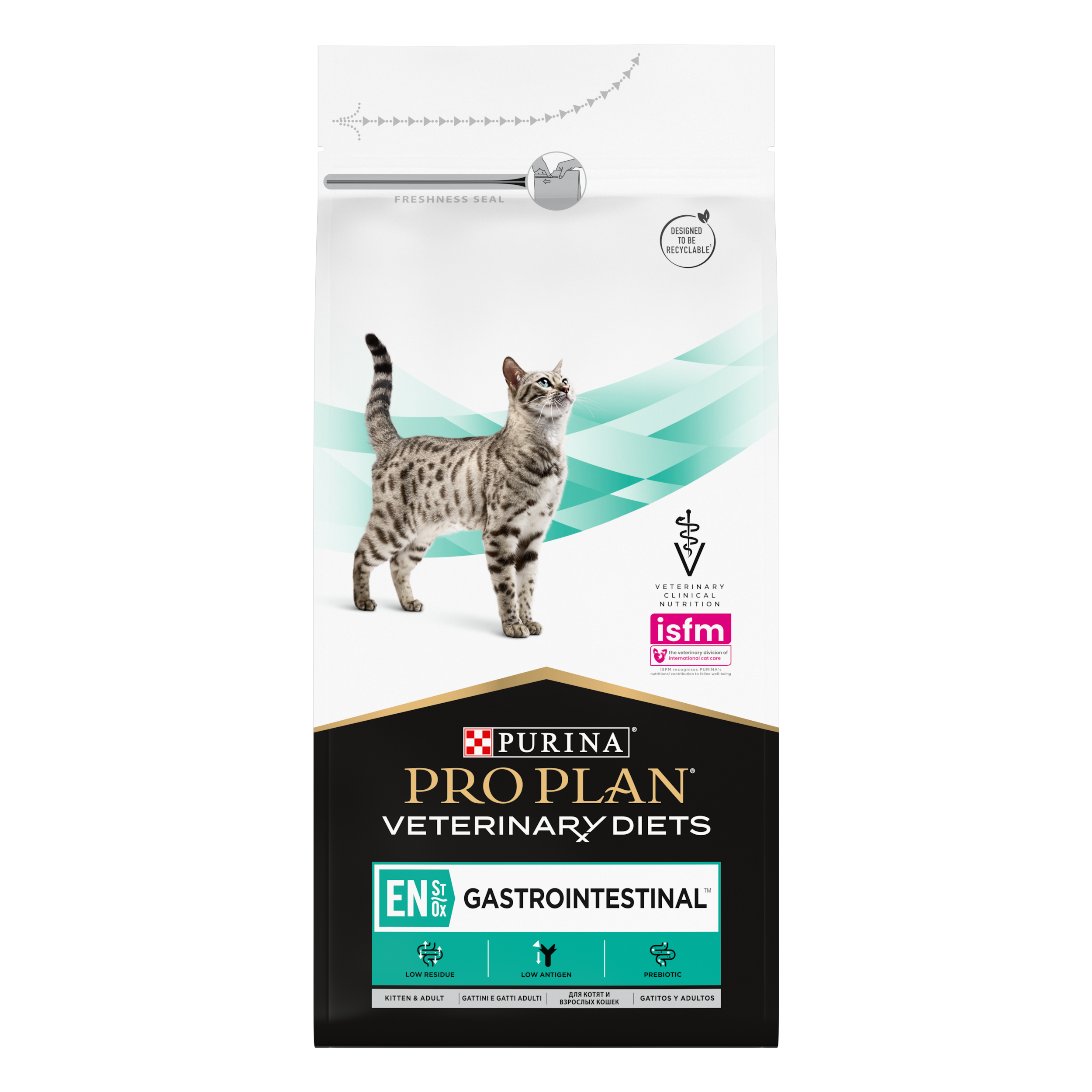 Сухой корм полнорационный диетический PRO PLAN® Veterinary Diets EN St/Ox Gastrointestinal для взрослых кошек и котят для снижения проявлений кишечных расстройств, способствует восполнению питательных веществ и выздоровлению