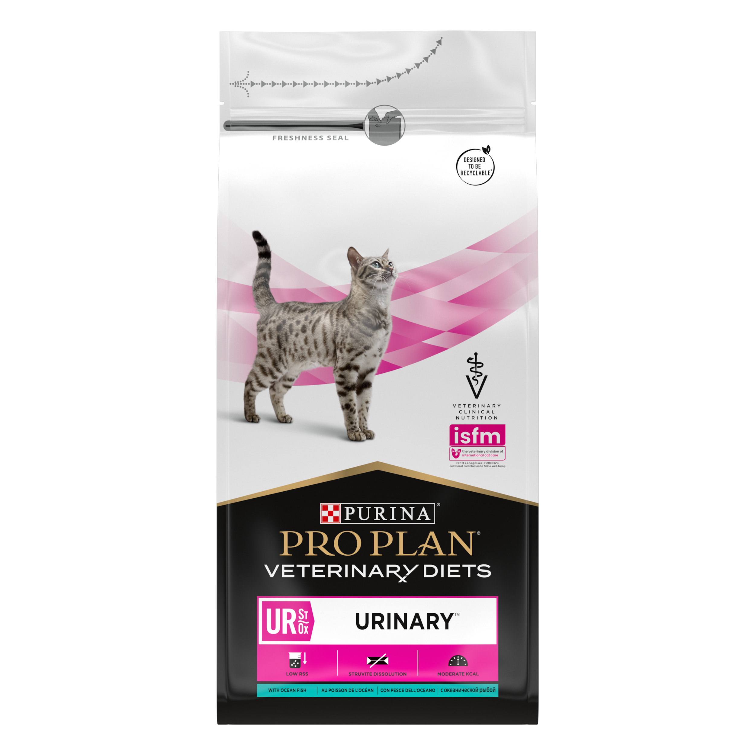 Сухой корм полнорационный диетический PRO PLAN® Veterinary Diets UR St/Ox Urinary для взрослых кошек при болезни нижних отделов мочевыводящих путей, c океанической рыбой