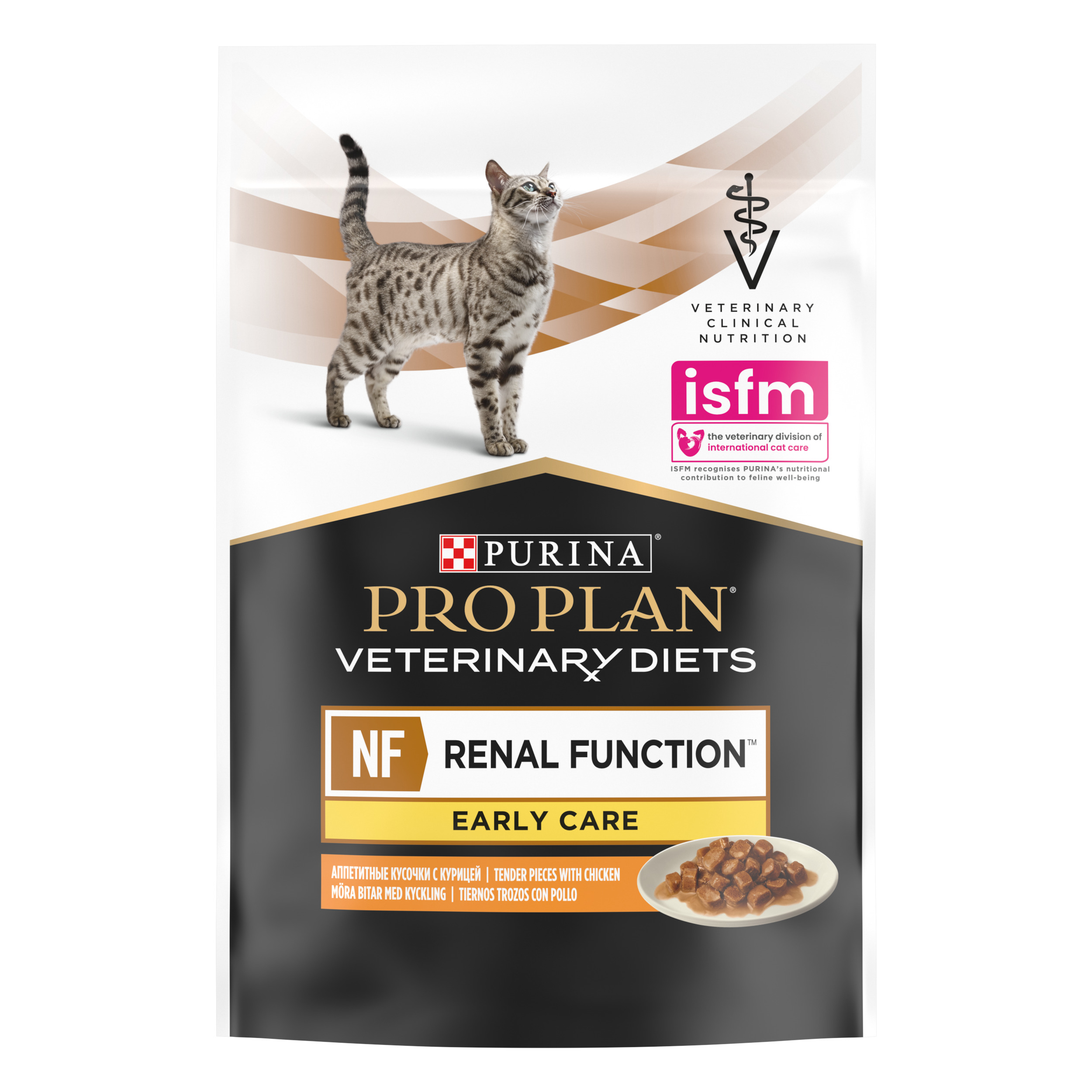 PRO PLAN® VETERINARY DIETS NF Renal Function для поддержания функции почек при начальной стадии хронической почечной недостаточности, с курицей, 85 г