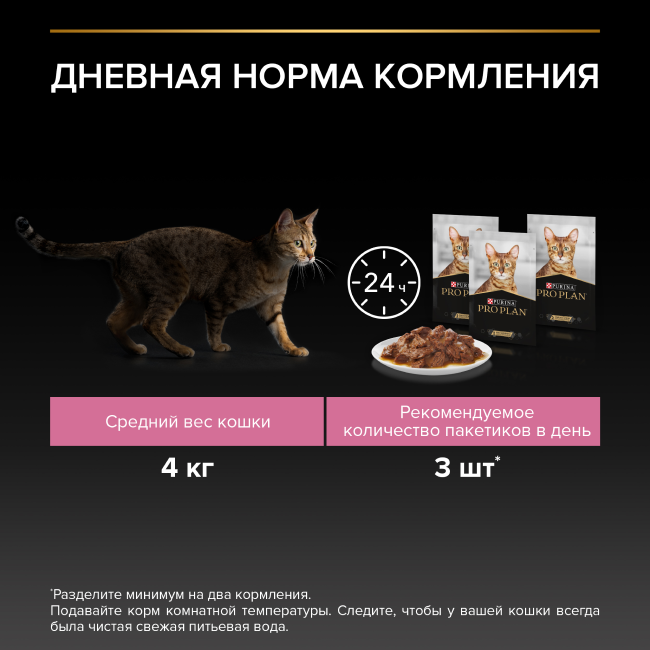 PRO PLAN® DELICATE DIGESTION для взрослых кошек с чувствительным пищеварением, с ягненком в соусе