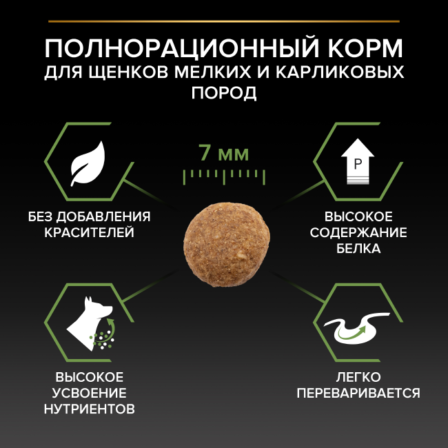 PRO PLAN® HEALTHY START для щенков мелких и карликовых пород, с высоким содержанием курицы