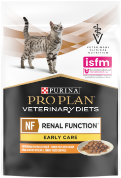 Влажный корм для кошек диетический PRO PLAN® VETERINARY DIETS NF Renal Function для поддержания функции почек при начальной стадии хронической почечной недостаточности, с курицей, 85 г