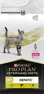 Сухой корм полнорационный диетический PRO PLAN® Veterinary Diets HP St/Ox Hepatic для взрослых кошек для поддержания функции печени при хронической печеночной недостаточности